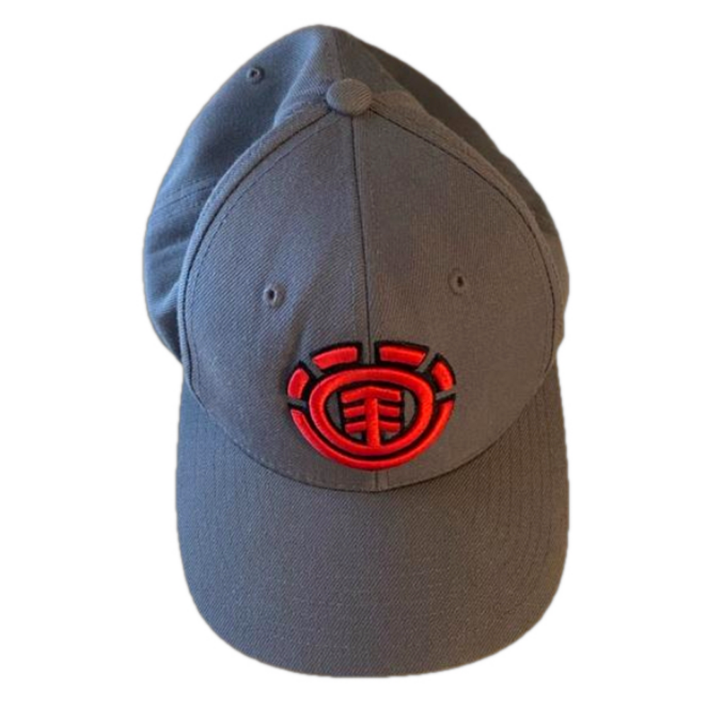 Vintage Starter ELEMENT BAM Margera Skateboard Hat Cap Grey Red Green Brim